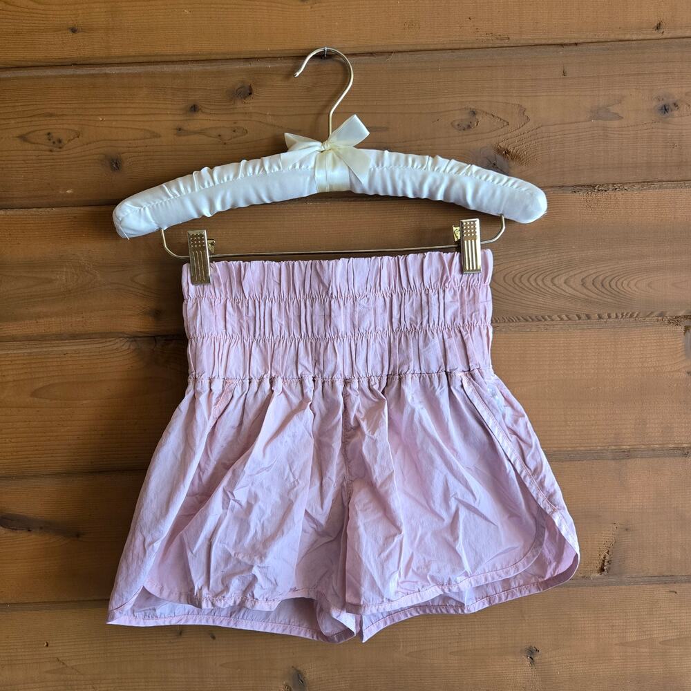 Free People Pink Way Home Short High Waist XS Blush Rose Workout Athletic Bottom - Picture 2 of 6